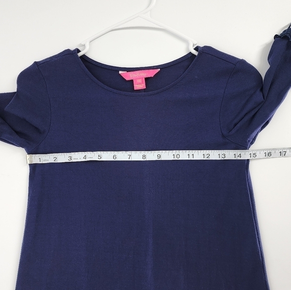 Lilly Pulitzer Ophelia Swing Shift Dress Crochet Lace Navy Blue XXS - Picture 6 of 11